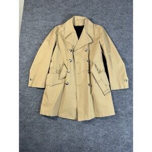 Claford Vintage Men's Trench Coat Mac Beige Size 38